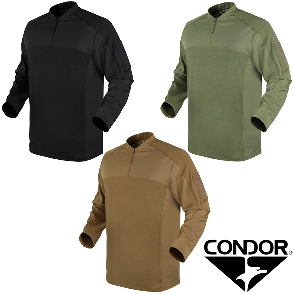 Condor 101206 Trident Battle Top Long Sleeve Combat Hook Loop Quarter Zip Shirt - Image 1 of 1