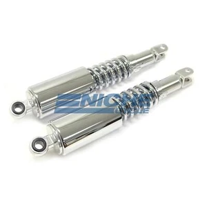 13" Honda Reproduction Chrome 330mm Rear 69-78 Shocks CB750 Eye To Clevis 330mm - Picture 1 of 2
