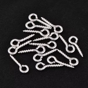 LOT de 150 TIGES à VIS 10mm ARGENTES Pendentif FIMO Résine Bijoux dia.trou 2,5mm - Imagen 1 de 1