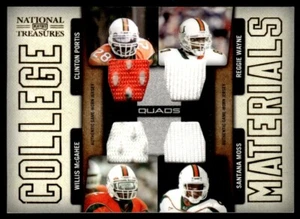2009 Playoff NT College Materials Reggie Wayne/Portis/Moss/McGahee 36/75 #4 - Picture 1 of 2