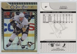 2009-10 O-Pee-Chee Foil Rainbow Sidney Crosby #87