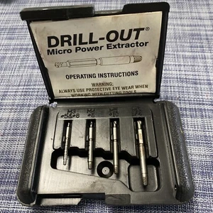 Beschädigte Schraubenausdreher Speed Out Bohrer 4-teiliges Werkzeugset gebrochene Schraubenentferner - Bild 1 von 3