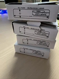Non OEM adatto per etichette BROTHER DK-1204 - (4) rotoli da 400 - Foto 1 di 2