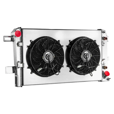 3 ROW Radiator+Shroud Fan Fits 2001-05 Chevy Silverado GMC Sierra 3500/2500 6.6L Foto 1 de 4
