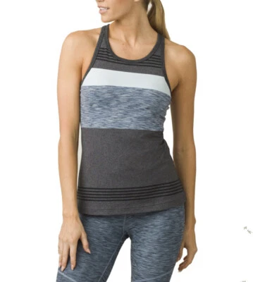 Camiseta sin mangas prAna Alois atlética gris espalda deportiva talla grande Foto 1 de 4