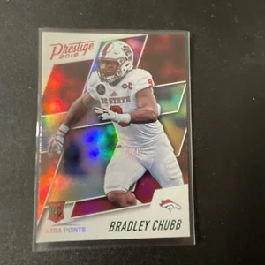 Bradley Chubb 2018 Prestige Xtra Points Rookie #284 Broncos Dolphins RC - Foto 1 di 2
