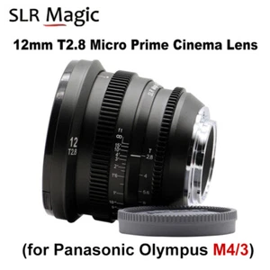 SLR Magic 12mm T2.8 Ultra Wide-Angle Cine Lens for Panasonic Olympus M4/3 Mount - Picture 1 of 7