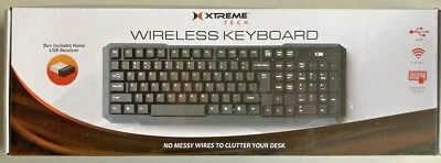 Wireless Keyboard Smooth Touch Keyboard With Nano USB Receiver New Sealed In Box - Image 1 of 4