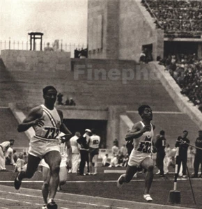1936 Vintage OLYMPICS Track METCALFE U.S.A. GUZMAN Philippines WOLFF Photo Art - Picture 1 of 1