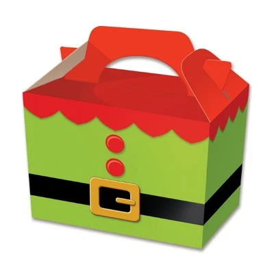 TÚNICA ELF FIESTA COMIDA PICNIC COMIDA CAJAS DE COMIDA NIÑOS FIESTA SUMINISTROS CAJA Foto 1 de 3