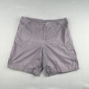 Columbia XCO Shorts 16 Womens 16 Grey Chino Snap Up Outdoor Pockets Ladies - Picture 1 of 14