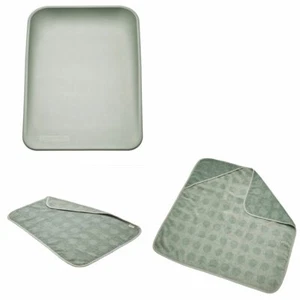 Leander Matty Wickelkissen + Topper + Hoodie Kaputzentuch - sage green - NEU !!! - Bild 1 von 10