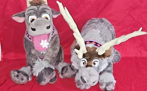 Frozen Reindeer Sven Plush Disney Store Large Doll 16” Stuffed Animal Toy x 2 - Picture 1 of 23