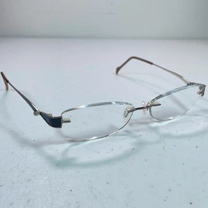 Stepper Eyeglasses Frame SI-9854 F092 Womens Silver Rimless 52-16-140 - Picture 1 of 7