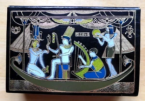 Leather Egyptian Cigarette Box, Early 1970s ORIGINAL Owner ! - Picture 1 of 11