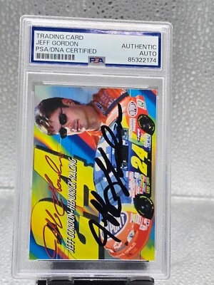 Toy Biz Jeff Gordon 1997 ¡Auto! ¡Auténtico certificado ADN PSA! Foto 1 de 2