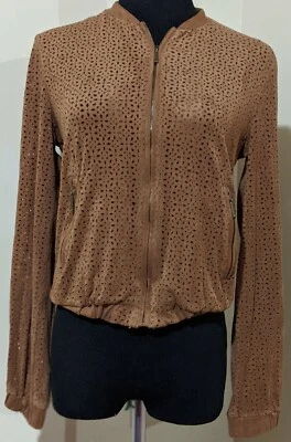 Forever 21 Mujer Chaqueta Marrón Talla Pequeña Foto 1 de 4