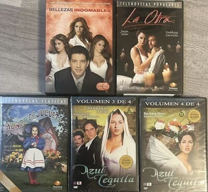 Telenovelas 5 DVD Lot Azul Tequila Mundo Juguete La Otra Bellezas Indomables New - Imagen 1 de 1