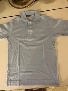 French Toast Polo Shirt Short Sleeve Lt Blue Boys Medium 8 - Picture 1 of 6