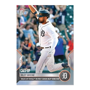 2022 TOPPS NOW #457 RILEY GREENE WALK-OFF FOR FIRST CAREER MLB HOME RUN - Bild 1 von 2