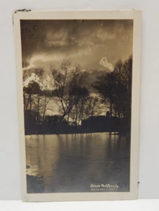 Real Photo Lake With Woods Postcard - Picture 1 of 2