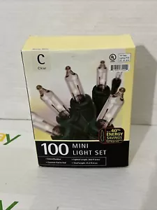 Target 100 Mini Light Set clear indoor / outdoor energy savings 31.2 ft - Picture 1 of 3