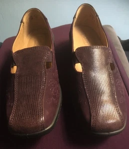 HOTTER SHOES sz: 39 eu 6 uk EXF wide fit ' CALYPSO ' PLUM / RED WINE COLOUR - Picture 1 of 4