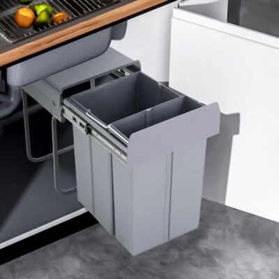 Pull Out Recycle Waste Bin 30L/40L Sorter Recycling Soft Close Kitchen Cabinet - Image 1 of 4
