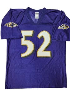 Reebok NFL Baltimore Ravens Jersey 52 R. Lewis in Purple Size L - Picture 1 of 5