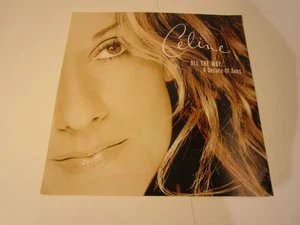 Póster plano 12x12 Celine Dion All the Way... LP Record PROMO P566 - Imagen 1 de 2