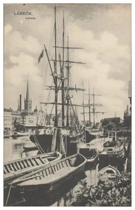 V8034/ Lübeck  Hafen AK 1909 - Picture 1 of 2