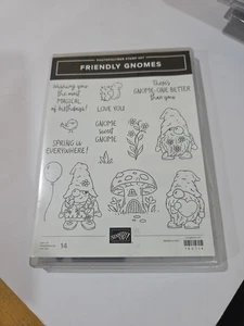 Stampin Up "Gnomi Amici" Set di 14 francobolli fotopolimeri ritirati - Foto 1 di 2