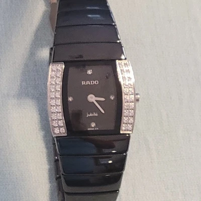 RADO Jubilee Sintra diamond black Dial Quartz Ladies Watch With New Battery.  - Image 1 of 4