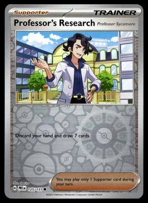 PROFESSOR'S RESEARCH 125/131 COMMON PRISMATIC EVOLUTIONS POKEMON - Image 1 of 4