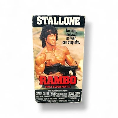 Rambo First Blood Part II VHS • Stallone • 1985 Action Classic • Thorn EMI HBO - Image 1 of 4