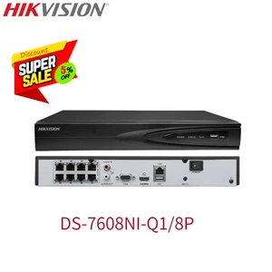 Hikvision Brand 8Channel Security NVR DS-7608NI-Q1/8P 8POE 4K 8MP 80Mbps H.265+ - Picture 1 of 22