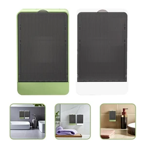 Portasapone da Parete 2 Pezzi Portasapone Staccabile Organizer Bagno - Foto 1 di 20