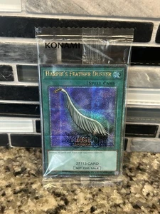 Yu-Gi-Oh! Harpie's Feather Duster EDC1-EN001 Quarter Century Rare. Sealed! - Picture 1 of 5