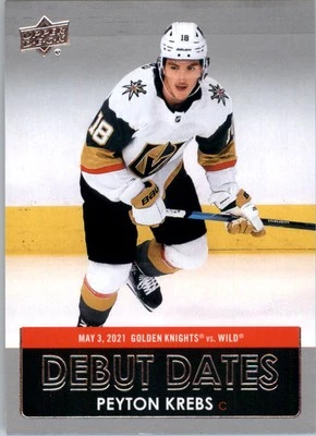 2021-22 Upper Deck Debut Dates #DD14 Peyton Krebs - HKY - Image 1 of 2