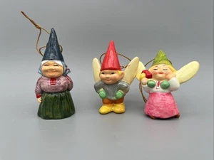 Vintage Uniboek Wichtel Christbaumschmuck Korea 1979 3er Set - Bild 1 von 13