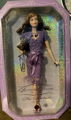 АМЕТИСТ ФЕВРАЛЬ КАМЕНЬ КРАСОТЫ КУКЛА БАРБИ 2007 MATTEL NRFB STEFFI ЛИЦО - Изображение 1 из 4