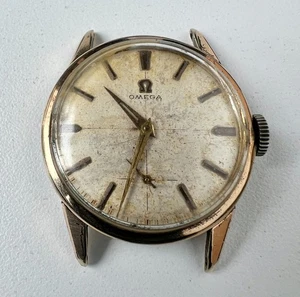 Reloj Manual OMEGA Cal 267 14391-1 Vintage Hombre 17 Joyas Blanco Para Restaurar - Imagen 1 de 8