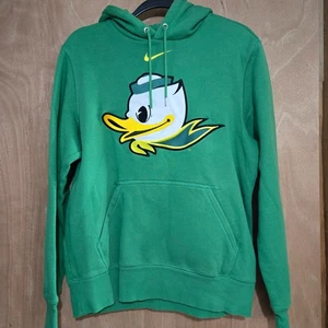 Nike Oregon Ducks Hoodie Adult Medium Green Pullover Big Embroidered Duck Logo - Picture 1 of 11