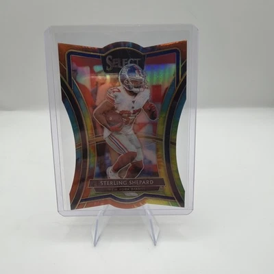 2019 Panini Select Premier Level Die-Cut Tie Dye Prizm Sterling Shepard /25 - Image 1 of 2