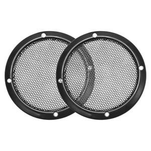 2 x Grill Abdeckung 3 Zoll 93 mm Mesh Kreis Subwoofer Schutz Schutz Schwarz - Bild 1 von 4