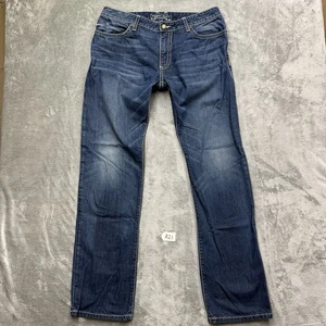 Robins Jeans D5642BRN Harley Nieten Leder Designer Denim Jeans GR 36 - Bild 1 von 18