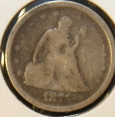 1875-S Liberty Seated Twenty Cent Piece, Circulated Coin. Store #231215074 - Image 1 of 2