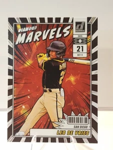 2025 Donruss DIAMOND MARVELS Leo De Vries #11 - San Diego Padres - Picture 1 of 2