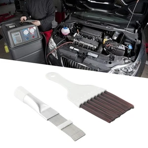 2 Pieces Air Conditioner Fin Maintenance Brushes Set for Efficient A/C Cleaning - Picture 1 of 12