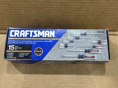 Craftsman USA ~ NOS ~ 15 Piece Screwdriver Set ~ 41458 (New Open Box) - Image 1 of 4
